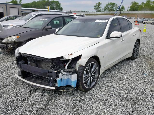 JN1BV7AR7EM689005 - 2014 INFINITI Q50 BASE WHITE photo 2