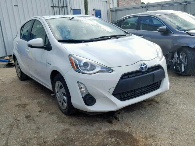 JTDKDTB31F1579573 - 2015 TOYOTA PRIUS C WHITE photo 1