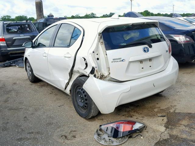 JTDKDTB31F1579573 - 2015 TOYOTA PRIUS C WHITE photo 3