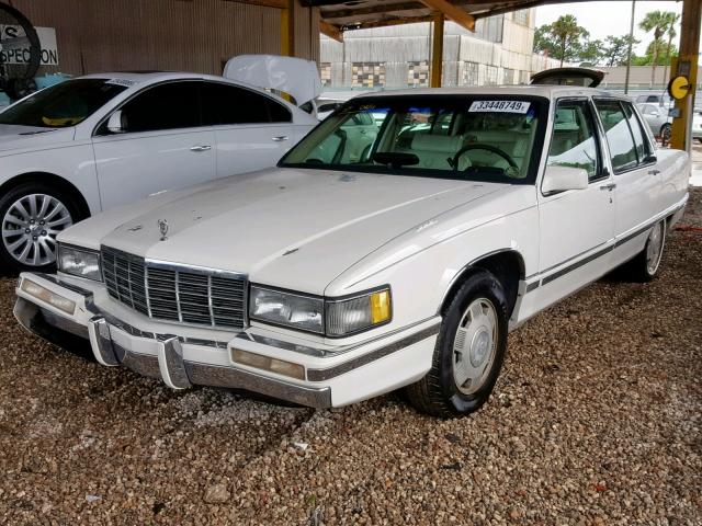 1G6CB53B4M4241773 - 1991 CADILLAC FLEETWOOD WHITE photo 2