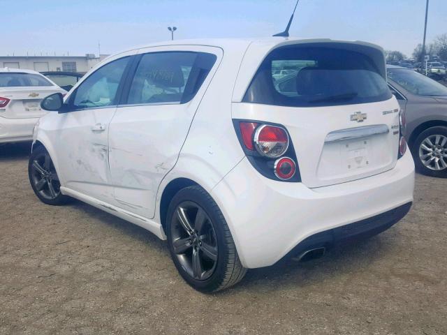 1G1JG6SB6D4182683 - 2013 CHEVROLET SONIC RS WHITE photo 3