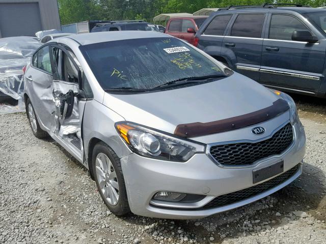 KNAFX4A85F5333319 - 2015 KIA FORTE EX SILVER photo 1