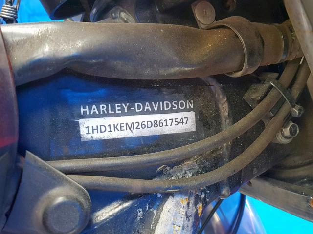 1HD1KEM13DB654773 - 2013 HARLEY-DAVIDSON FLHTK ELEC TWO TONE photo 10