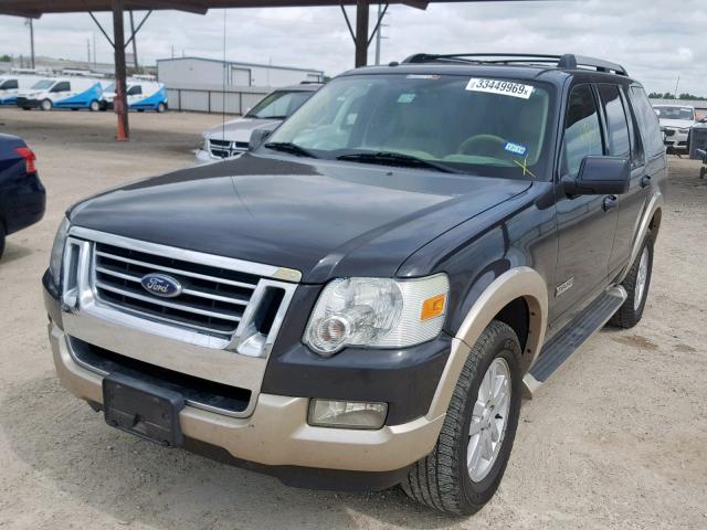 1FMEU64E07UA49393 - 2007 FORD EXPLORER E BLACK photo 2