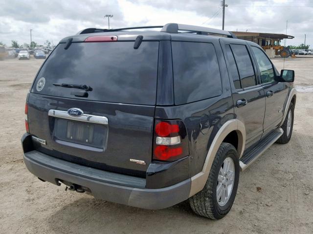 1FMEU64E07UA49393 - 2007 FORD EXPLORER E BLACK photo 4