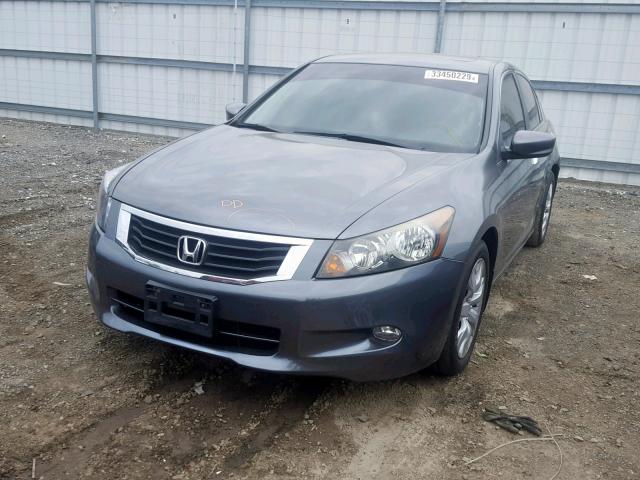 1HGCP36889A010923 - 2009 HONDA ACCORD EXL GRAY photo 2