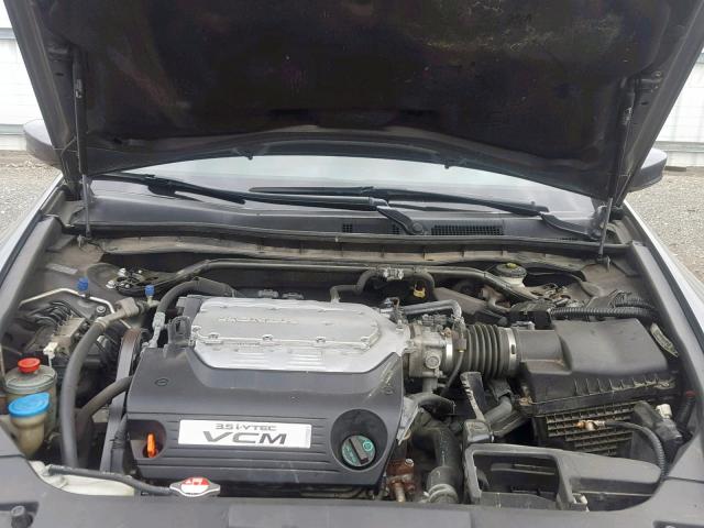 1HGCP36889A010923 - 2009 HONDA ACCORD EXL GRAY photo 7