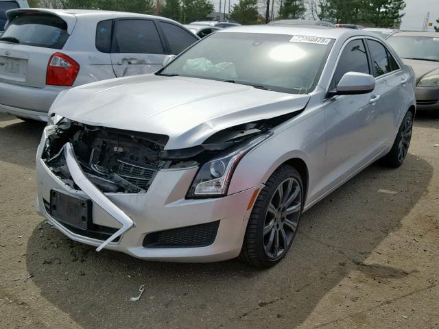 1G6AG5RX1E0160718 - 2014 CADILLAC ATS GRAY photo 2