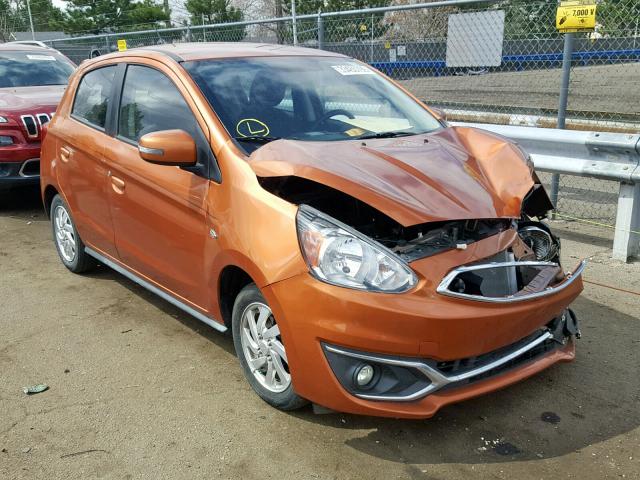 ML32A4HJ0HH020582 - 2017 MITSUBISHI MIRAGE SE ORANGE photo 1