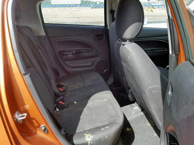 ML32A4HJ0HH020582 - 2017 MITSUBISHI MIRAGE SE ORANGE photo 6