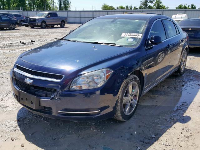 1G1ZD5EB2AF128489 - 2010 CHEVROLET MALIBU 2LT BLUE photo 2