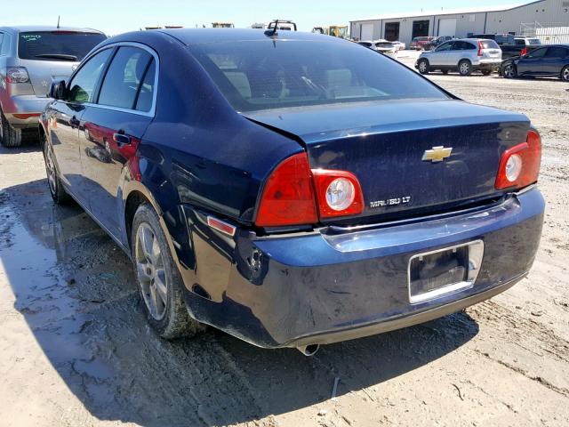 1G1ZD5EB2AF128489 - 2010 CHEVROLET MALIBU 2LT BLUE photo 3