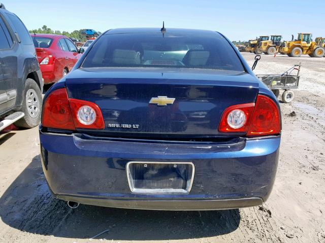 1G1ZD5EB2AF128489 - 2010 CHEVROLET MALIBU 2LT BLUE photo 9