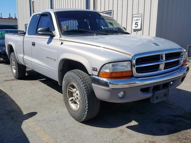 1B7GG22N8YS534605 - 2000 DODGE DAKOTA GRAY photo 1