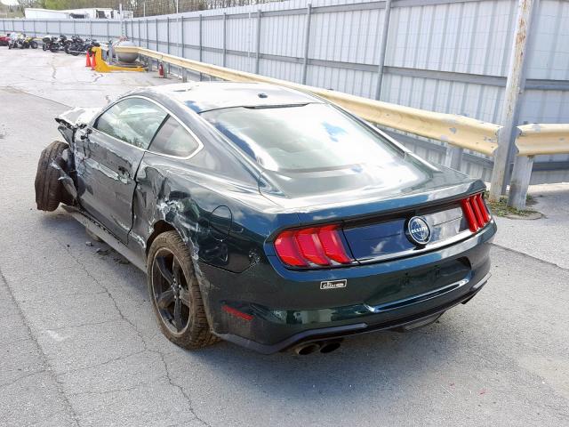 1FA6P8K0XK5504696 - 2019 FORD MUSTANG BU GREEN photo 3