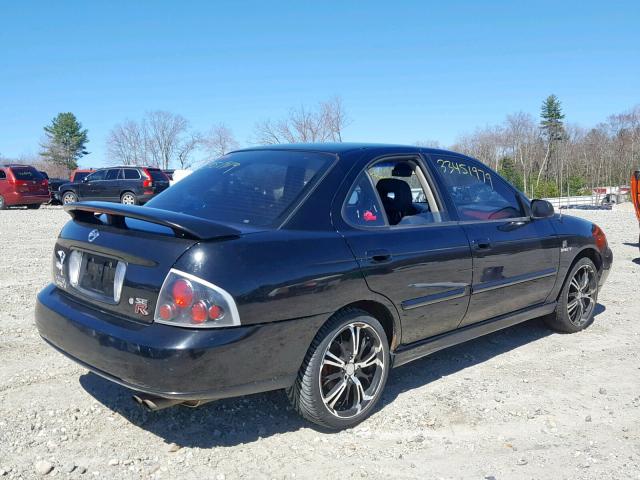 3N1AB51D63L716635 - 2003 NISSAN SENTRA SE- BLACK photo 4