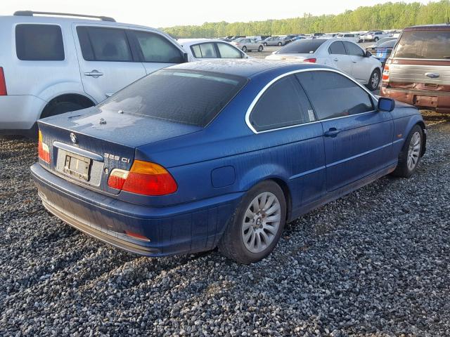 WBABN334X2PG56761 - 2002 BMW 325 CI BLUE photo 4