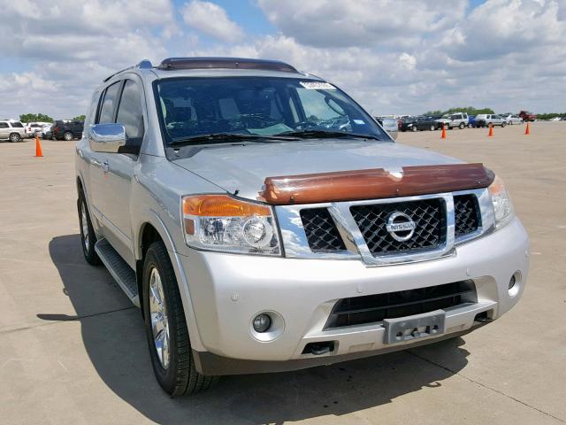 5N1BA0ND6AN607697 - 2010 NISSAN ARMADA SE SILVER photo 1