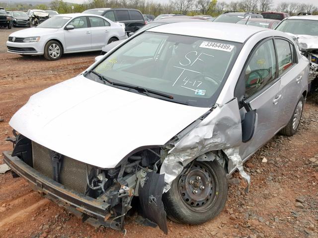 3N1AB6AP2BL662300 - 2011 NISSAN SENTRA 2.0 SILVER photo 2