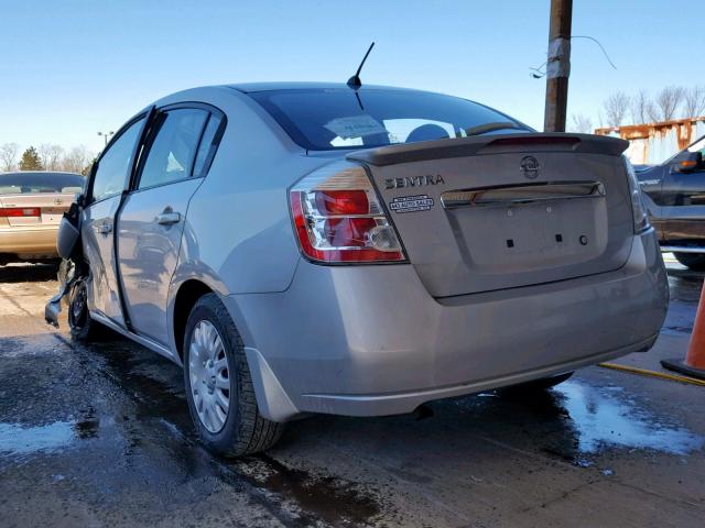 3N1AB6AP2BL662300 - 2011 NISSAN SENTRA 2.0 SILVER photo 3