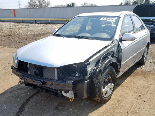 KNAFE221095645886 - 2009 KIA SPECTRA EX SILVER photo 2