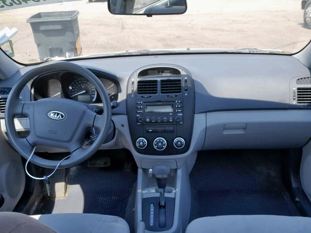 KNAFE221095645886 - 2009 KIA SPECTRA EX SILVER photo 9