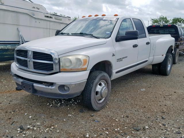 3D7MX48C66G212446 - 2006 DODGE RAM 3500 S WHITE photo 2