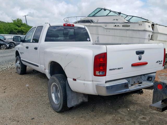 3D7MX48C66G212446 - 2006 DODGE RAM 3500 S WHITE photo 3