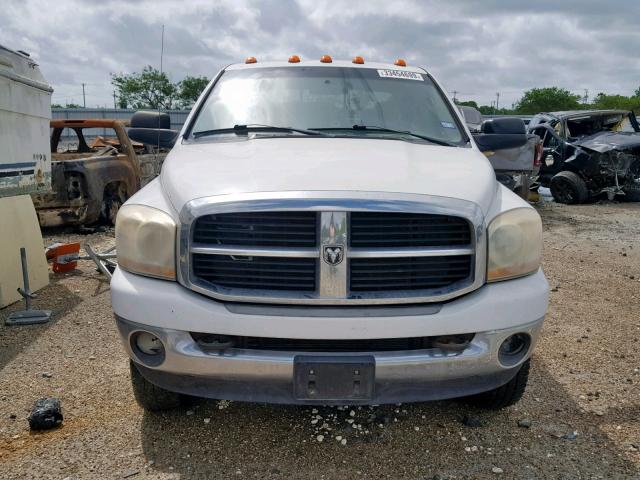 3D7MX48C66G212446 - 2006 DODGE RAM 3500 S WHITE photo 9