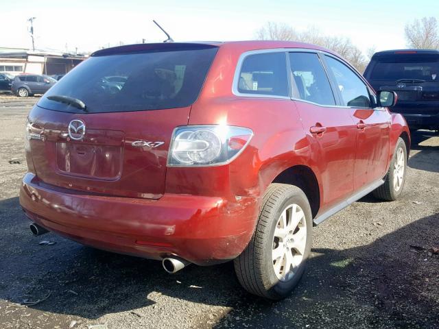 JM3ER293X70146363 - 2007 MAZDA CX-7 BURGUNDY photo 4