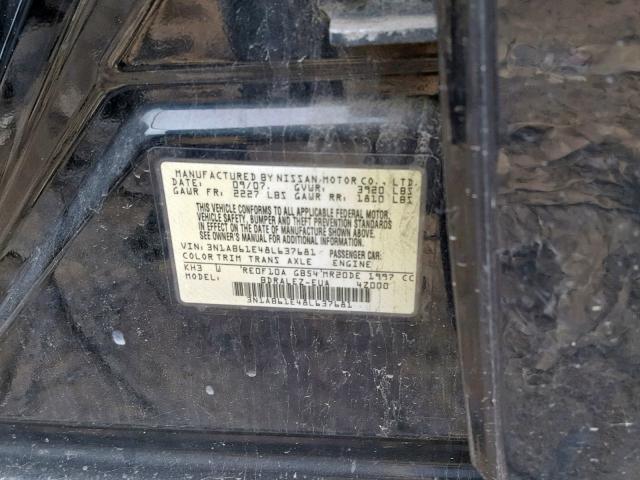 3N1AB61E48L637681 - 2008 NISSAN SENTRA 2.0 BLACK photo 10