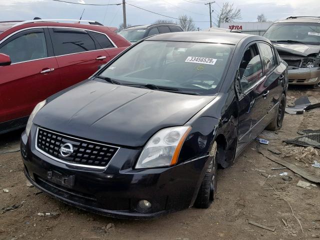 3N1AB61E48L637681 - 2008 NISSAN SENTRA 2.0 BLACK photo 2