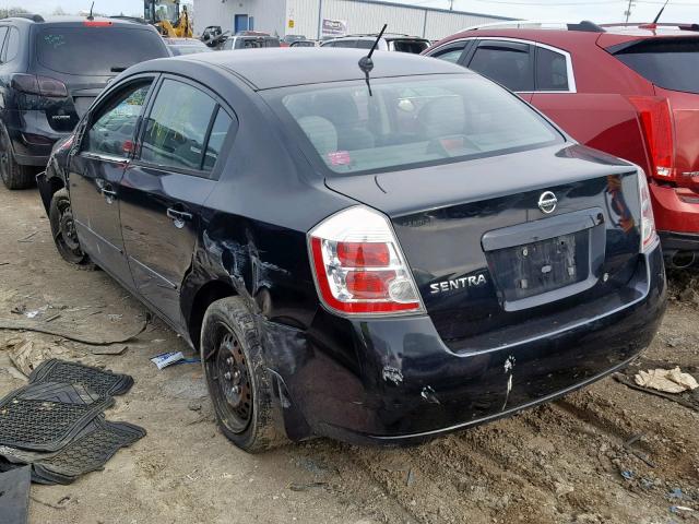 3N1AB61E48L637681 - 2008 NISSAN SENTRA 2.0 BLACK photo 3