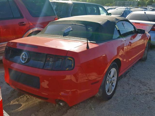 1ZVBP8EM3E5272127 - 2014 FORD MUSTANG RED photo 4