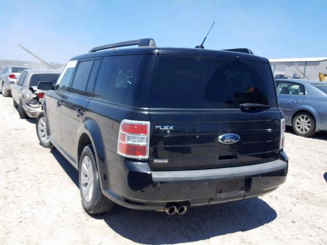 2FMGK5BC2ABA34868 - 2010 FORD FLEX SE BLACK photo 3