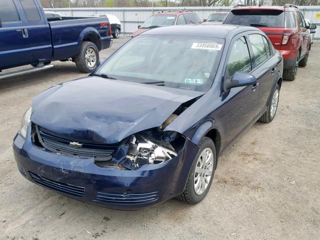 1G1AL58H897120211 - 2009 CHEVROLET COBALT LT BLUE photo 2