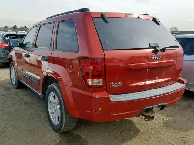 1J4GR48K96C183918 - 2006 JEEP GRAND CHER RED photo 3