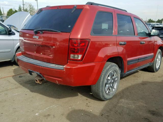 1J4GR48K96C183918 - 2006 JEEP GRAND CHER RED photo 4