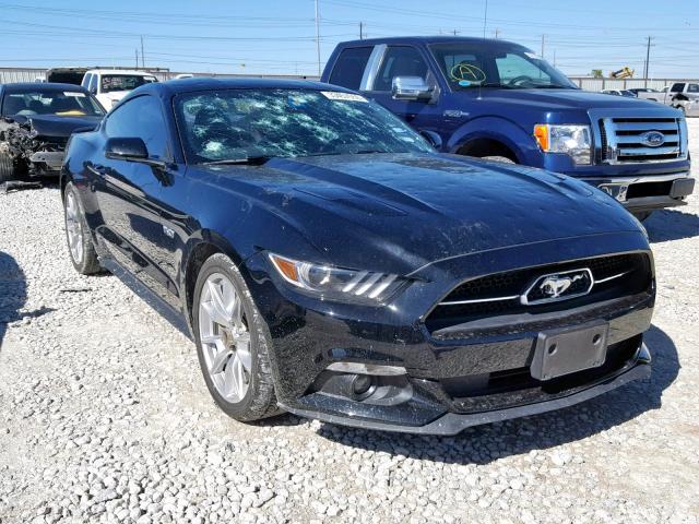 1FA6P8CF4F5310383 - 2015 FORD MUSTANG GT BLACK photo 1