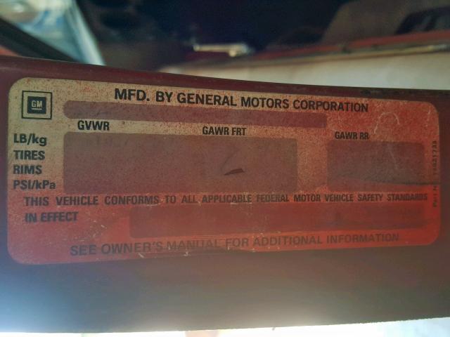 1GTEC14H1CS511793 - 1982 GMC C1500 RED photo 10