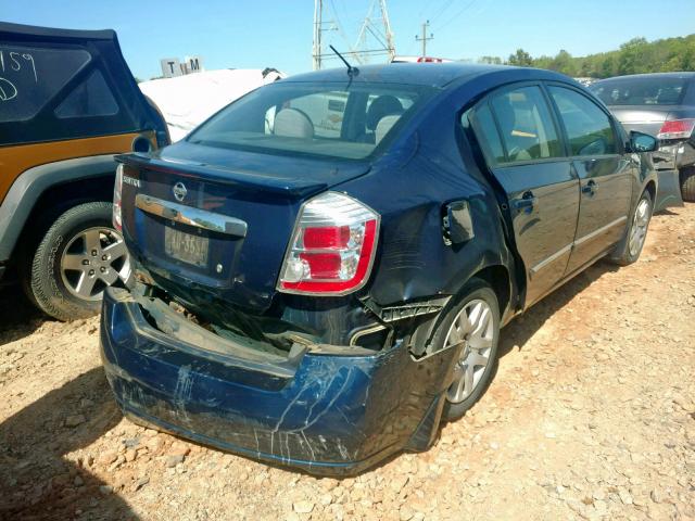 3N1AB6AP8CL737843 - 2012 NISSAN SENTRA 2.0 BLUE photo 4