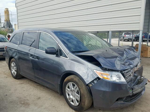 5FNRL5H29CB012705 - 2012 HONDA ODYSSEY LX GRAY photo 1