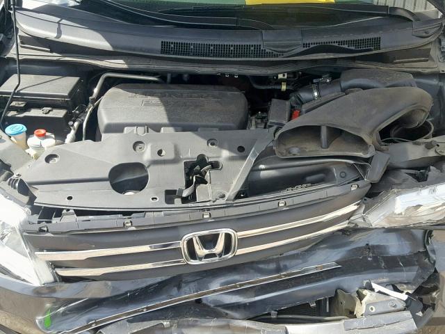 5FNRL5H29CB012705 - 2012 HONDA ODYSSEY LX GRAY photo 7