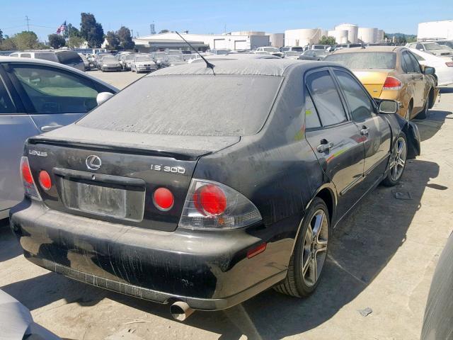 JTHBD192940091300 - 2004 LEXUS IS 300 BLACK photo 4