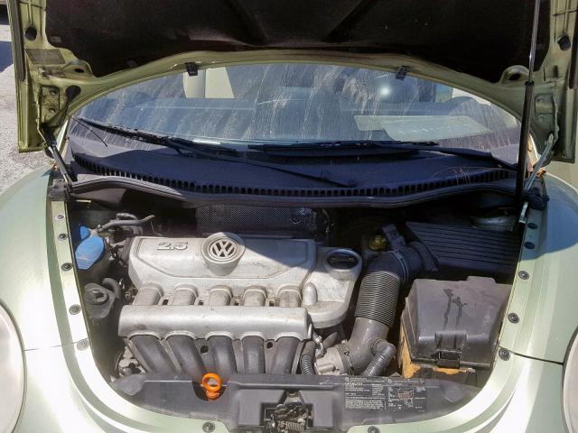 3VWRG31C97M519839 - 2007 VOLKSWAGEN NEW BEETLE GREEN photo 7