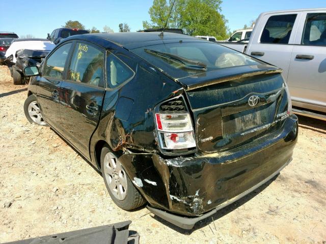 JTDKB20U953098985 - 2005 TOYOTA PRIUS BLACK photo 3