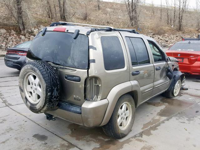 1J4GL58K34W149265 - 2004 JEEP LIBERTY LI TAN photo 4