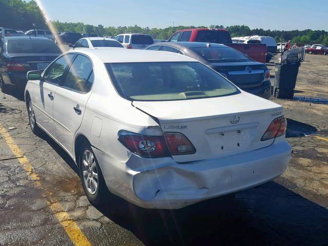 JTHBF30G030108966 - 2003 LEXUS ES 300 WHITE photo 3