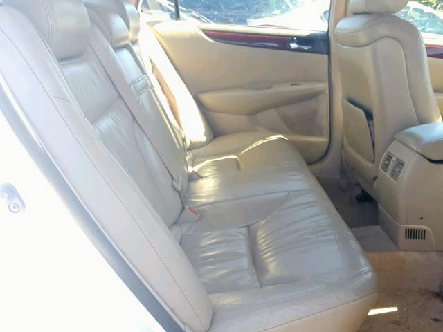 JTHBF30G030108966 - 2003 LEXUS ES 300 WHITE photo 6