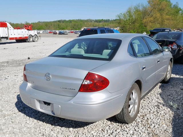 2G4WC532451274093 - 2005 BUICK LACROSSE C SILVER photo 4